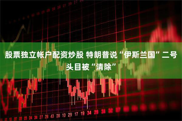 股票独立帐户配资炒股 特朗普说“伊斯兰国”二号头目被“清除”