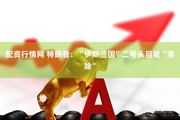 配资行情网 特朗普：“伊斯兰国”二号头目被“清除”